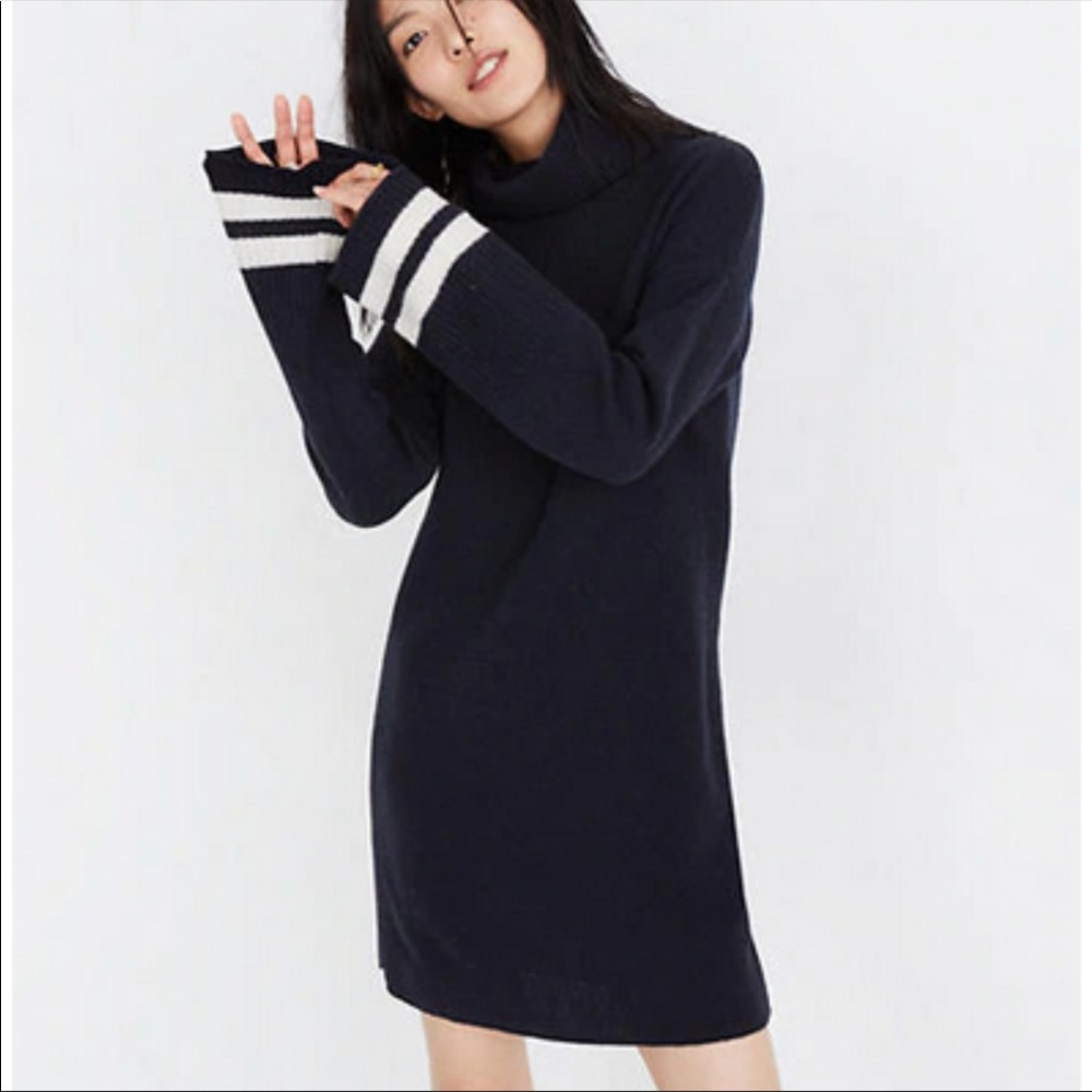 Madewell Bell-Sleeve Turtleneck Sweater Dress - S